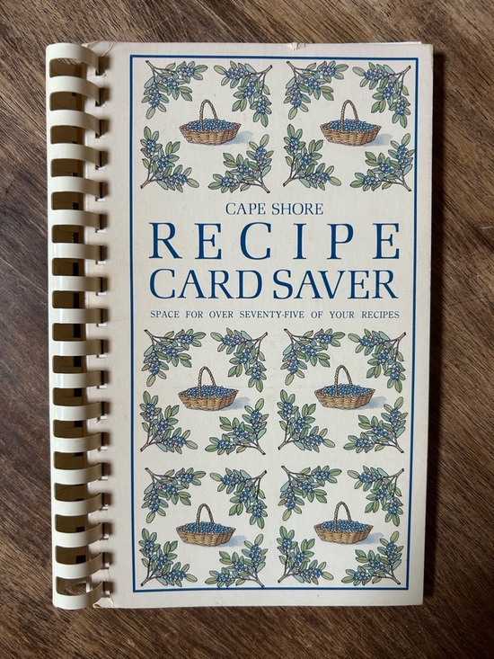 unbranded Other - Vintage Cape Shore 75 Recipe Card Saver Holder Spiral Binder Cottagecore